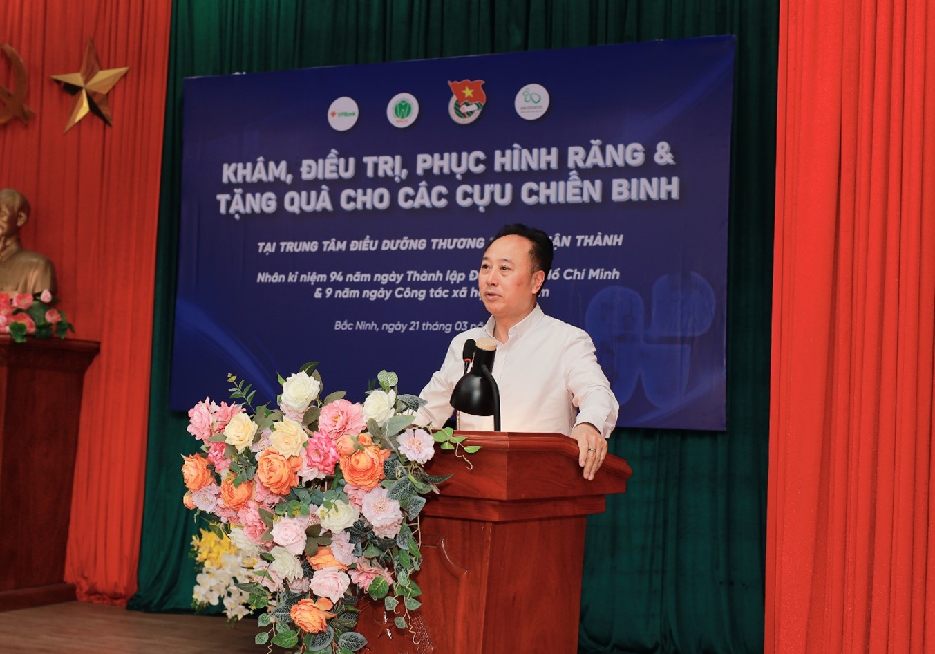 PGS.TS Trần Cao Bính, Giám đốc bệnh viện phát biểu
